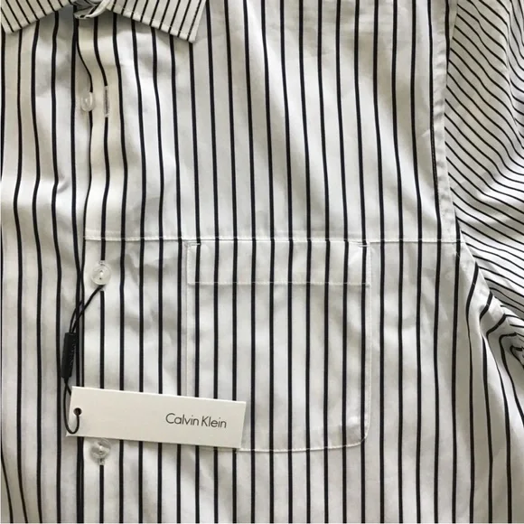 Calvin Klein mixed stripe casual dress shirt - Picture 4 of 5